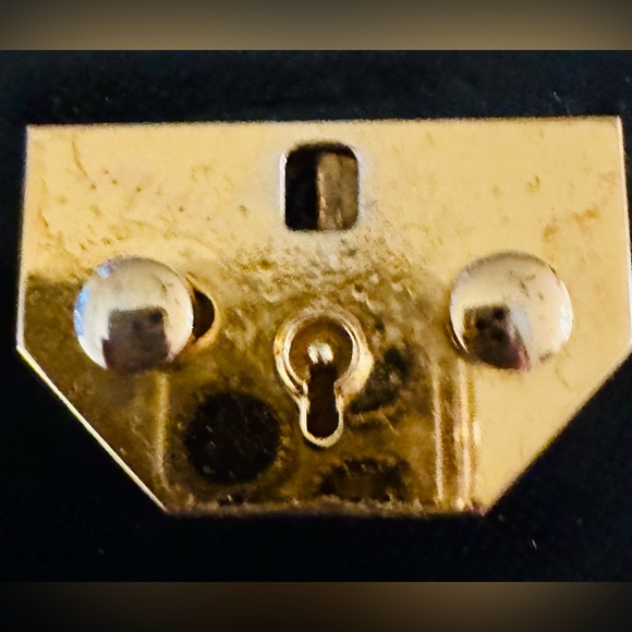 VERSACE Vintage classic. Black MEDALLION bag w shining gold hardware. A STEAL. - Picture 12 of 15